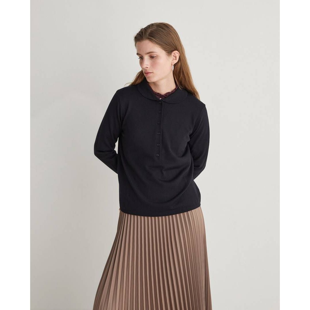 Pleated Skirt with Elastic Waistband
